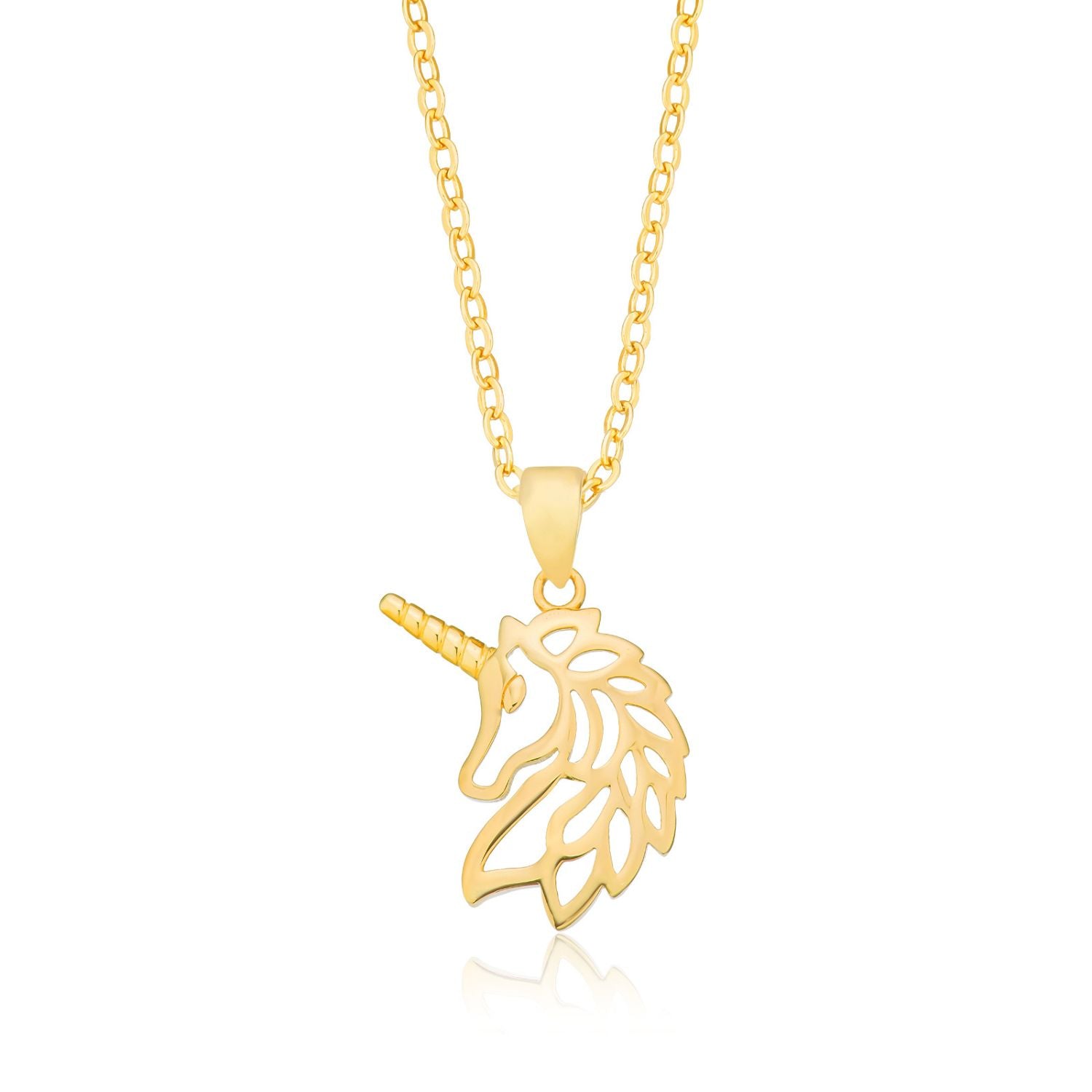 Rose gold unicorn deals necklace