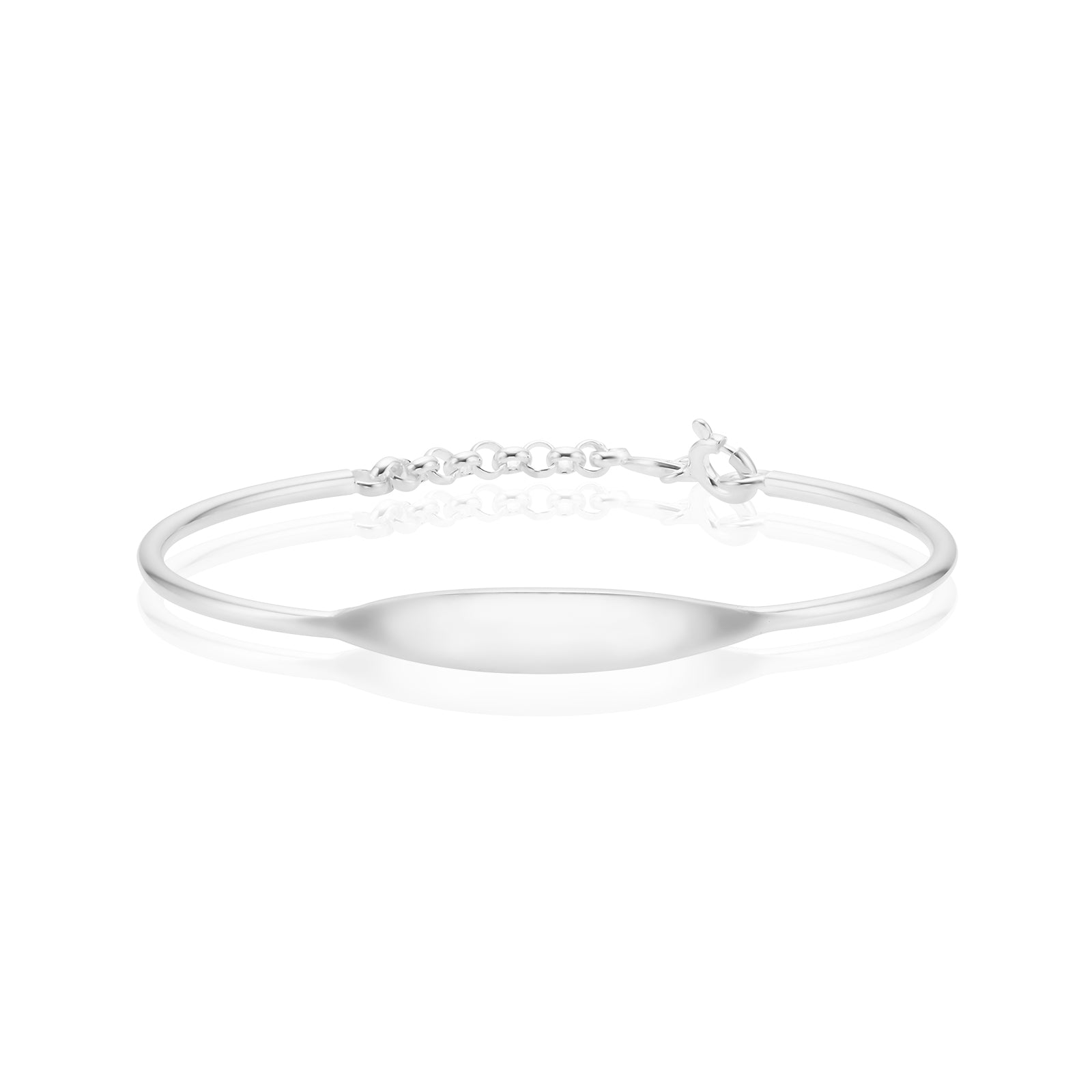 Baby girl hot sale silver bangle