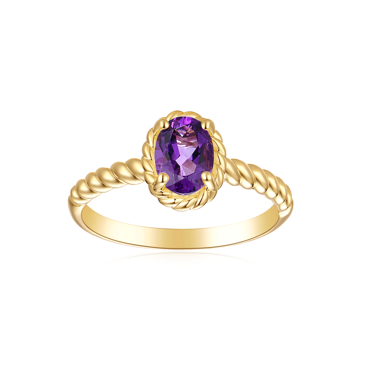 Gold deals ring amethyst