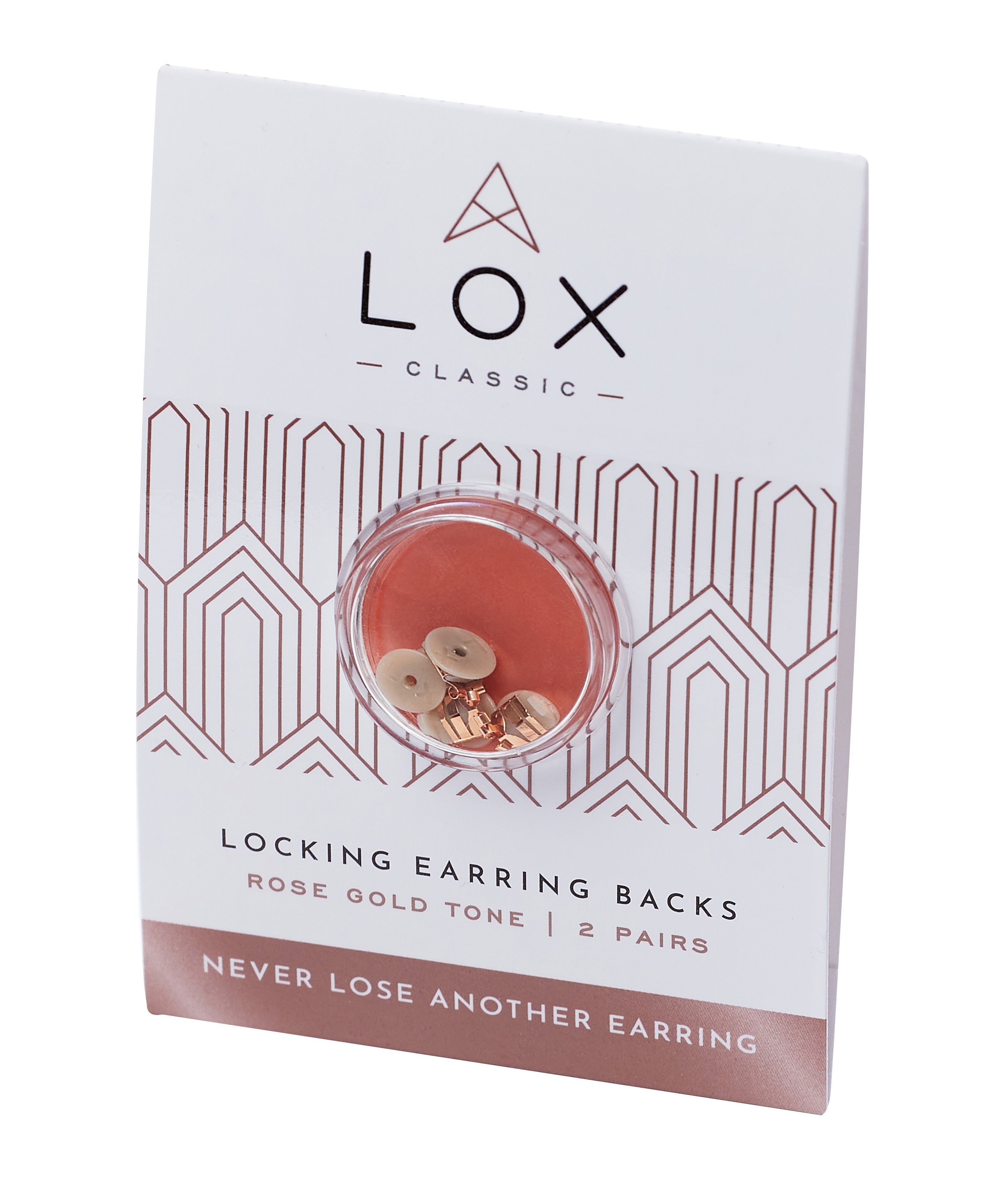 Gold Lox Secure Earring Backs Two Pair Pack 