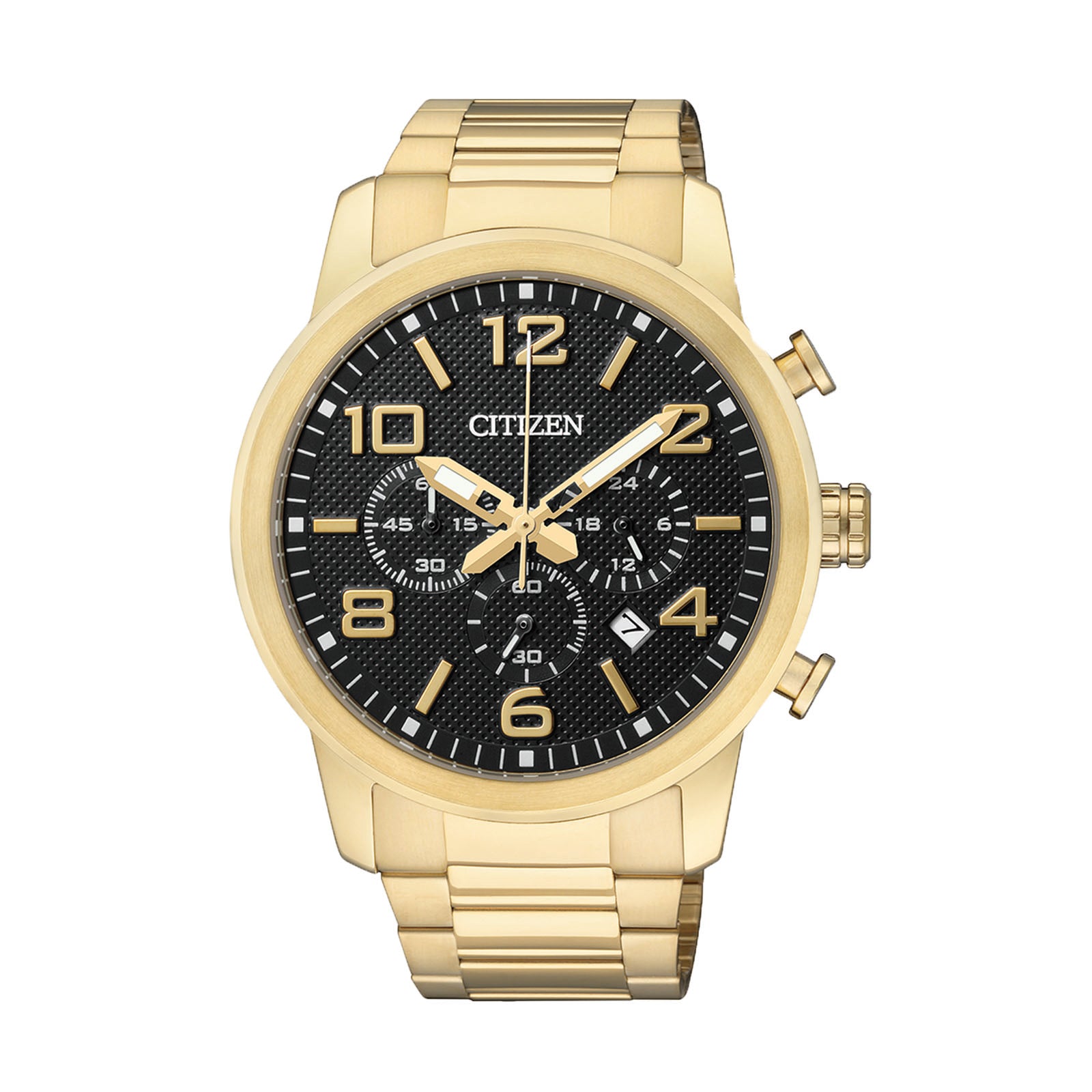 Citizen chronograph cheap gold watch