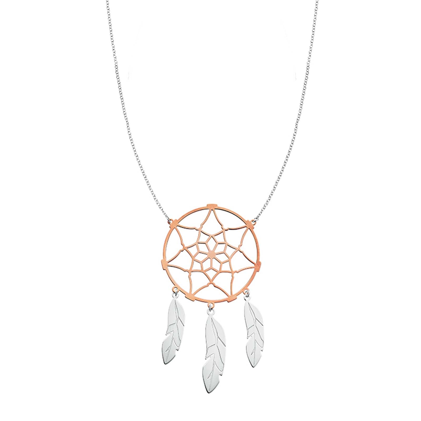 Dream catcher clearance necklace rose gold