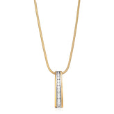 9ct Yellow Gold Diamond Pendant