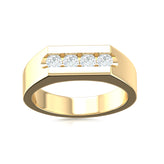 9ct Yellow Gold Round Brilliant Cut with 1/2 CARAT tw of Diamonds Ring