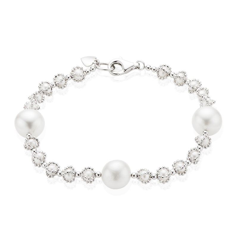 Sterling Silver Freshwater Pearl Bracelet