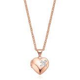 9ct Rose Gold Locket Plain Heart Pendant