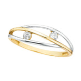 9ct Yellow Gold Round Cut Diamond Ring