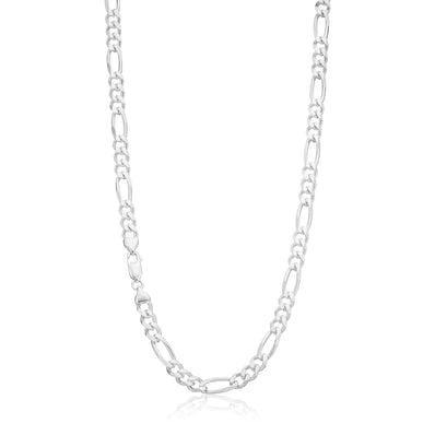 Sterling Silver 55cm 1:3 Figaro Chain