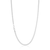 Sterling Silver 50cm Curb Bevdicut Chain