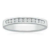 9ct White Gold Round Brilliant Cut 0.25 Carat tw of Diamond Rings