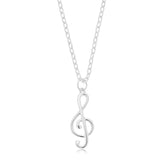 Sterling Silver Treble Clef Charm