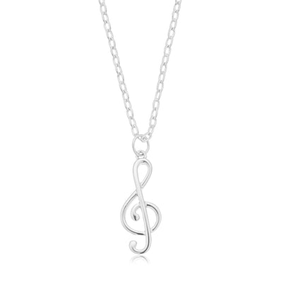 Sterling Silver Treble Clef Charm