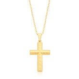 9ct Yellow Gold Cross Pendant