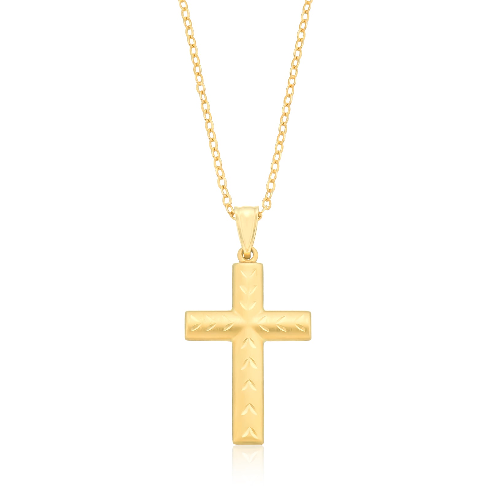 9ct Yellow Gold Cross Pendant