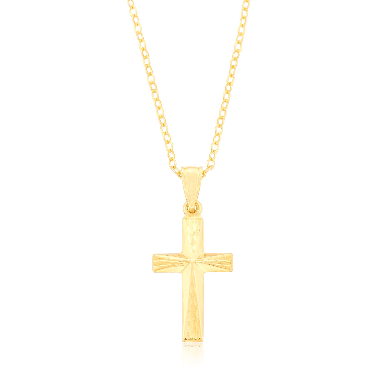 9ct Yellow Gold Cross Pendant