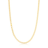 9ct Yellow Gold Silver Filled 50cm Anchor Chain