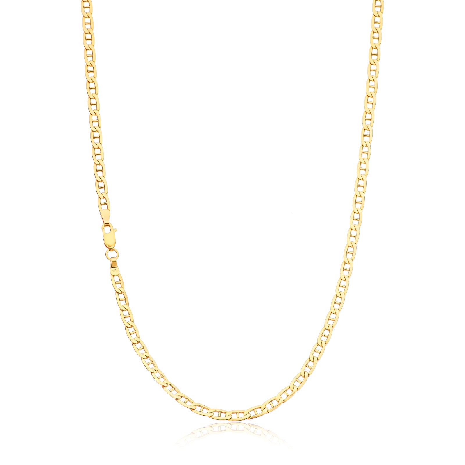 9ct Yellow Gold Silver Filled 50cm Anchor Chain