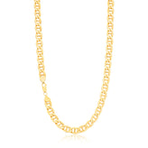 9ct Yellow Gold Silver Filled 55cm Diacut Anchor Chain