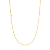 9ct Yellow Gold Silver Filled 50cm Box Chain