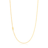 9ct Yellow Gold Silver Filled 45cm Singapore Chain