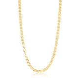 9ct Yellow Gold Silver Filled 55cm Anchor Chain