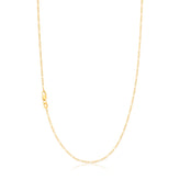 9ct Yellow Gold Silver Filled 45cm 1:3 Figaro Chain