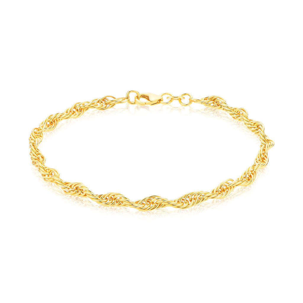 916 Gold Moments Heart PDR Bracelet comes with stopper | Merlin Goldsmith