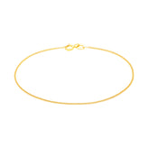 9ct Yellow Gold Silver Filled 25cm Curb 30g Anklet