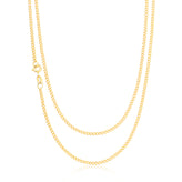 9ct Yellow Gold 45cm Curb 60 Gauge Diacut Chain