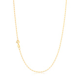 9ct Yellow Gold 45cm 100 Gauge 1:1 Figaro Chain