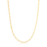 9ct Yellow Gold 55cm 80 Gauge 1:3 Figaro Chain