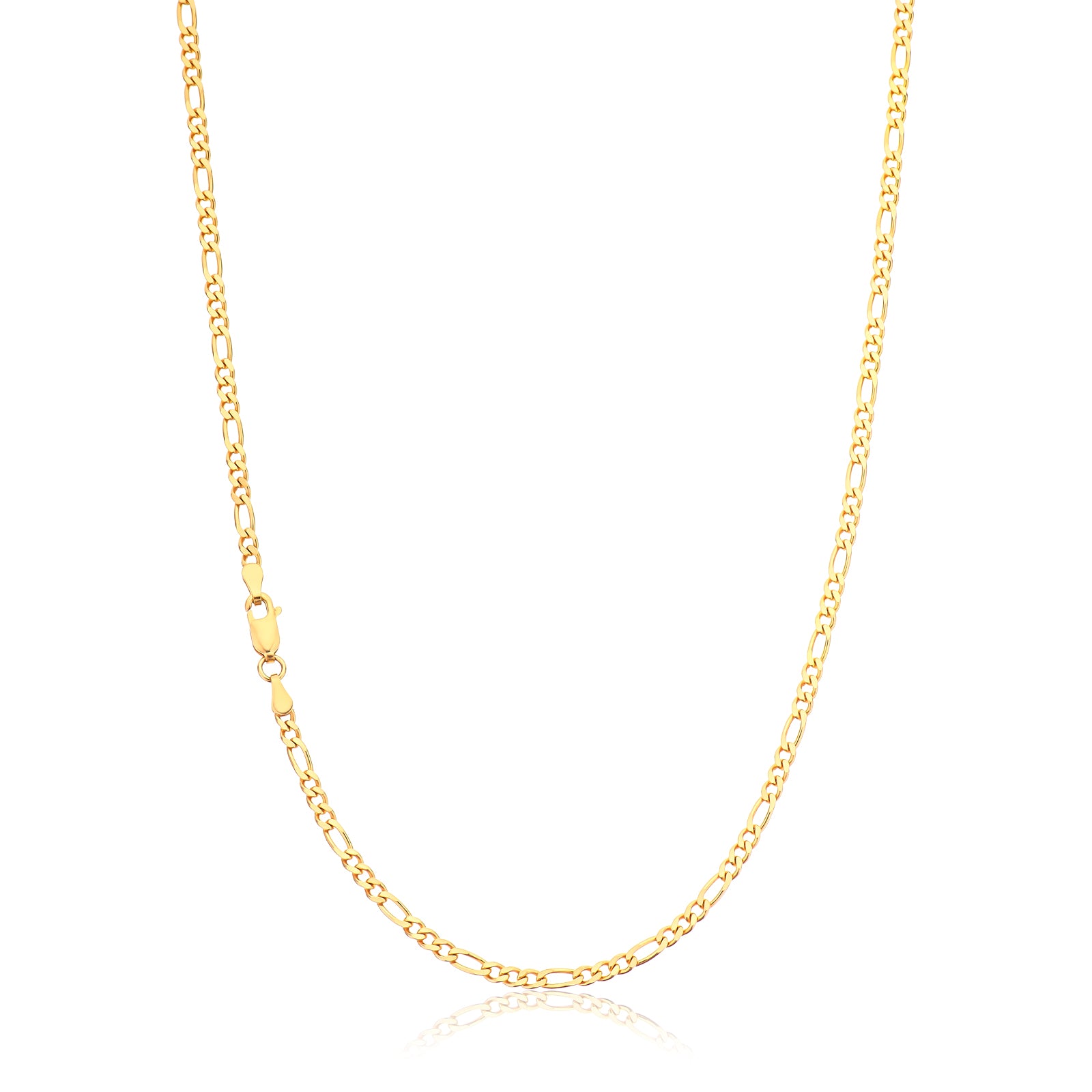 9ct Yellow Gold 55cm 80 Gauge 1:3 Figaro Chain