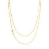 9ct Yellow Gold 60cm 50 Gauge 1:3 Figaro Chain