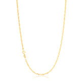 9ct Yellow Gold 40cm 40 Gauge Singapore Chain