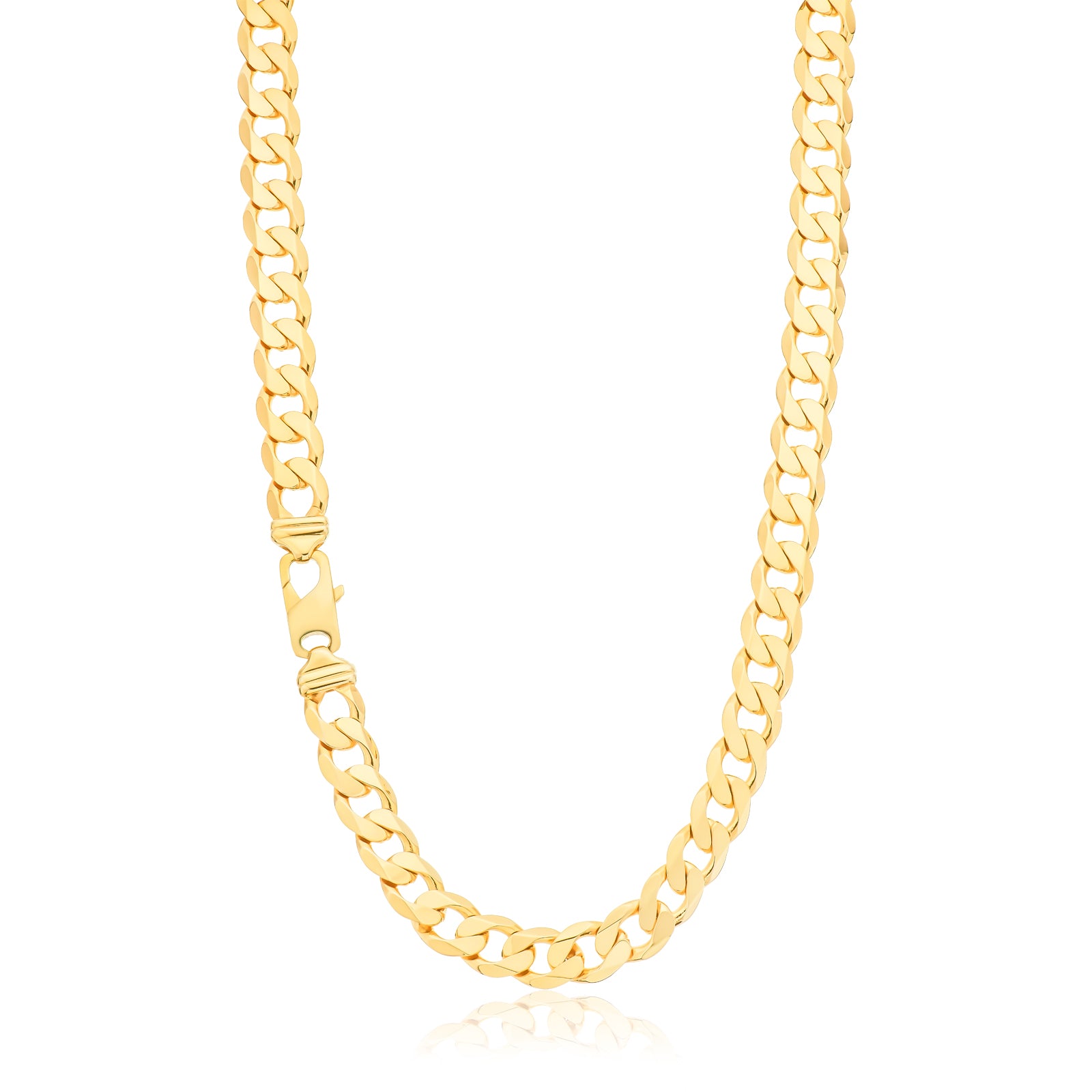 9ct Yellow Gold 60cm 300 Gauge Curb Chain