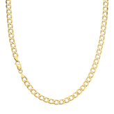 9ct Yellow Gold 60cm Long Curb 150 Guage Chain