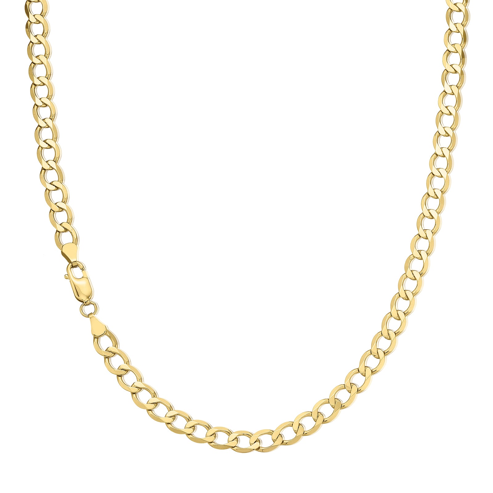 9ct Yellow Gold 60cm Long Curb 150 Gauge Chain