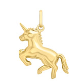 9ct Yellow Gold Unicorn Pendant