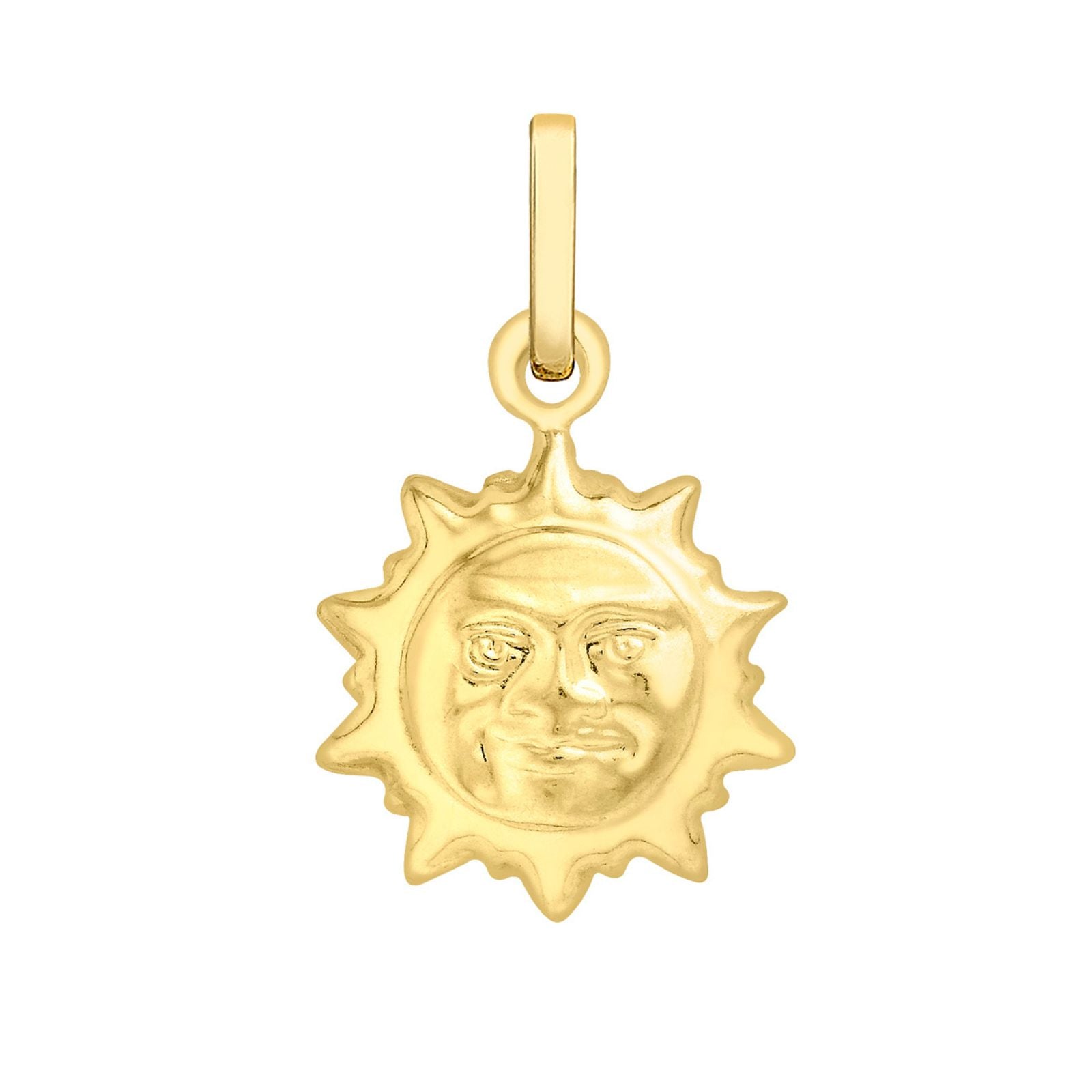 9ct Yellow Gold Sun Pendant