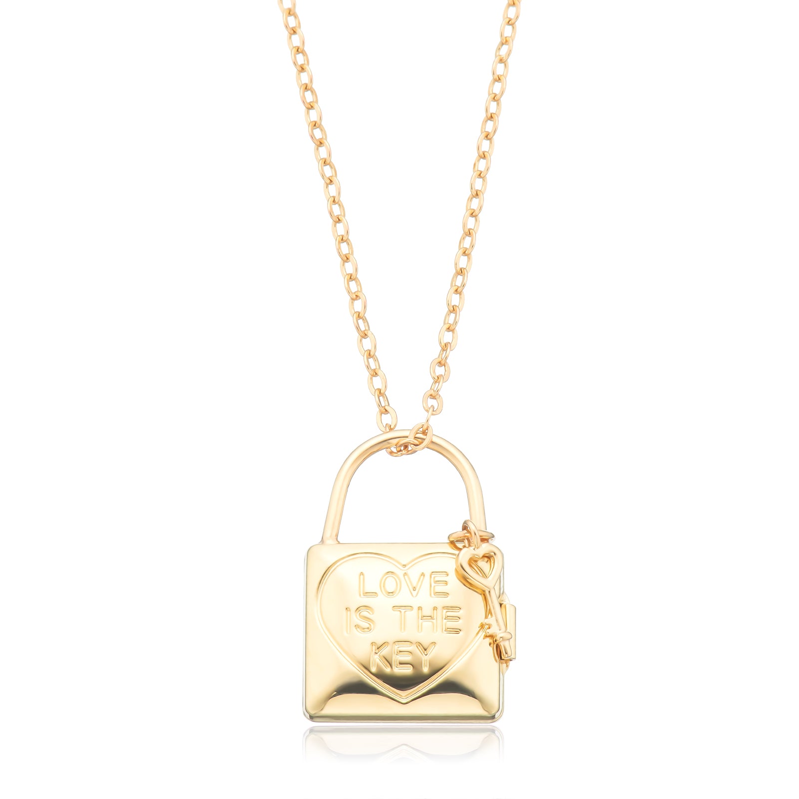 9ct Yellow Gold Padlock Pendant