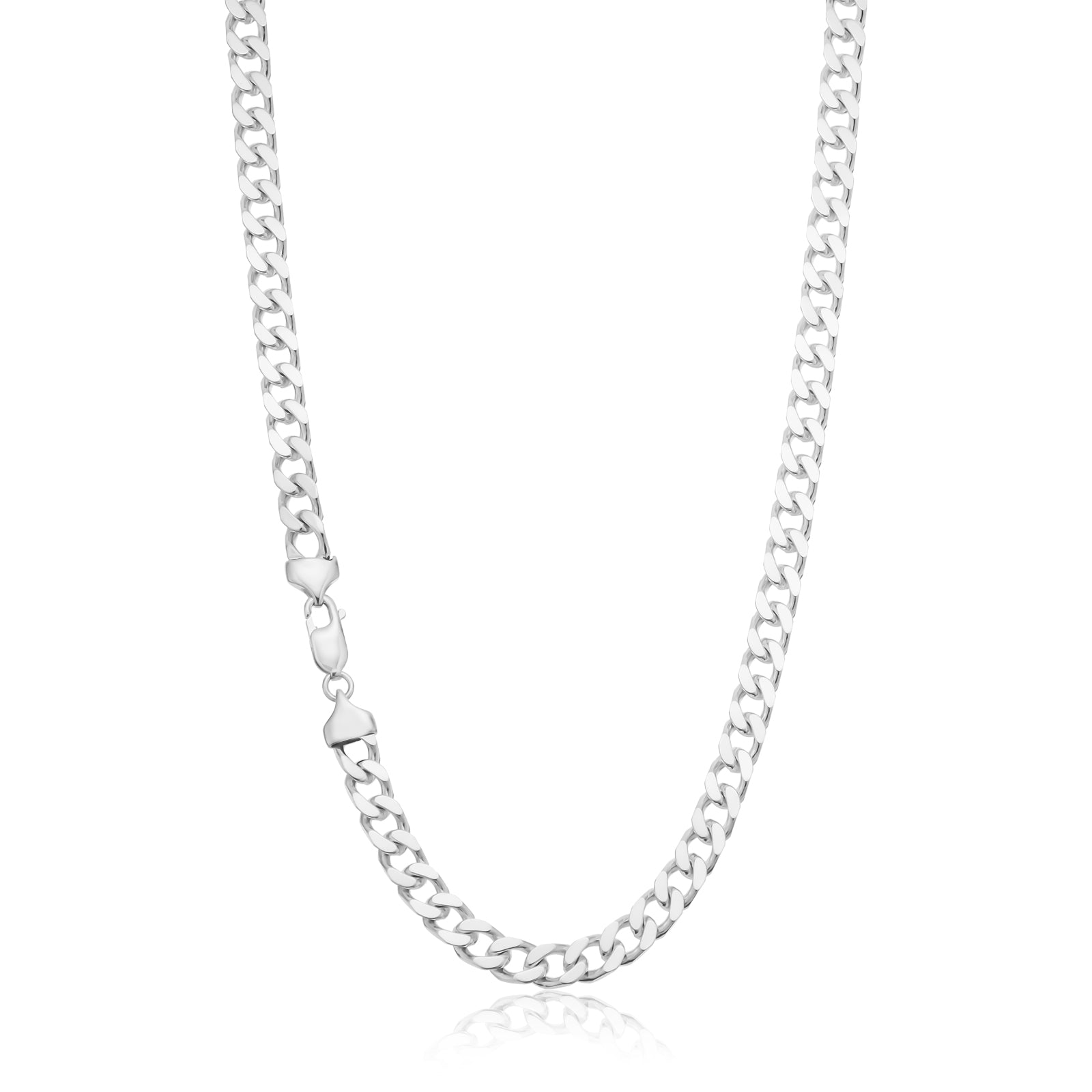 Sterling Silver 70cm Bevdicut Curb 200 Gauge Chain