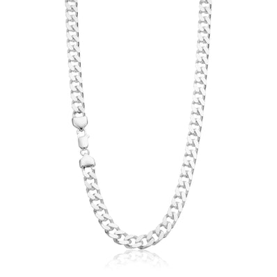 Sterling Silver 60cm Bevdicut Curb 250 Gauge Chain