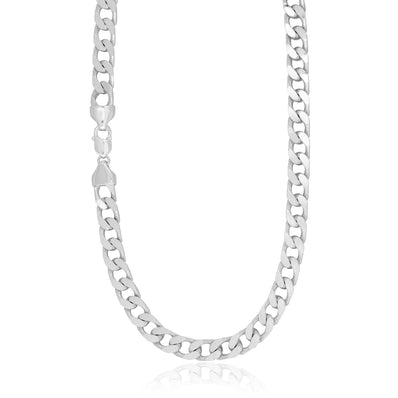 Sterling Silver 55cm Bevdicut Curb 350 Gauge Chain