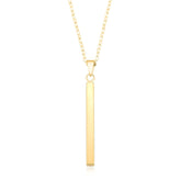 9ct Yellow Gold Bar Pendant