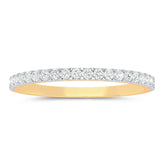 9ct Yellow Gold Round Cut 0.25 Carat tw Diamond Ring