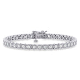 Sterling Silver Round Cut 1.00 Carat tw Diamond Bracelet