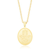 9ct Yellow Gold Hand of Fatima Pendant