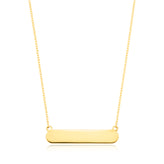 9ct Yellow Gold 45cm Bar Necklace