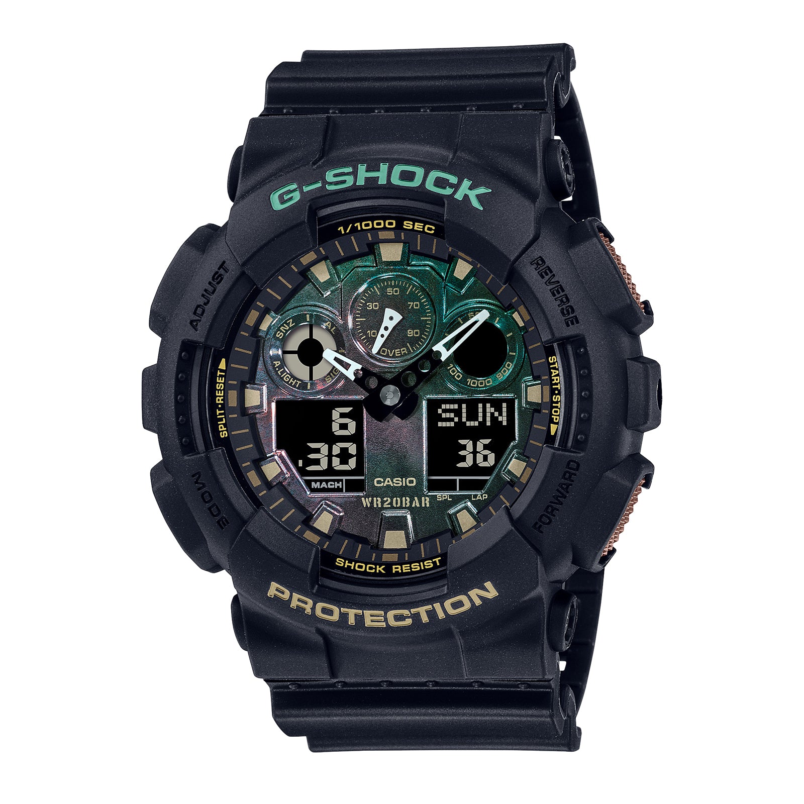 Casio G-Shock G Black & Rust Series Watch GA100RC-1A