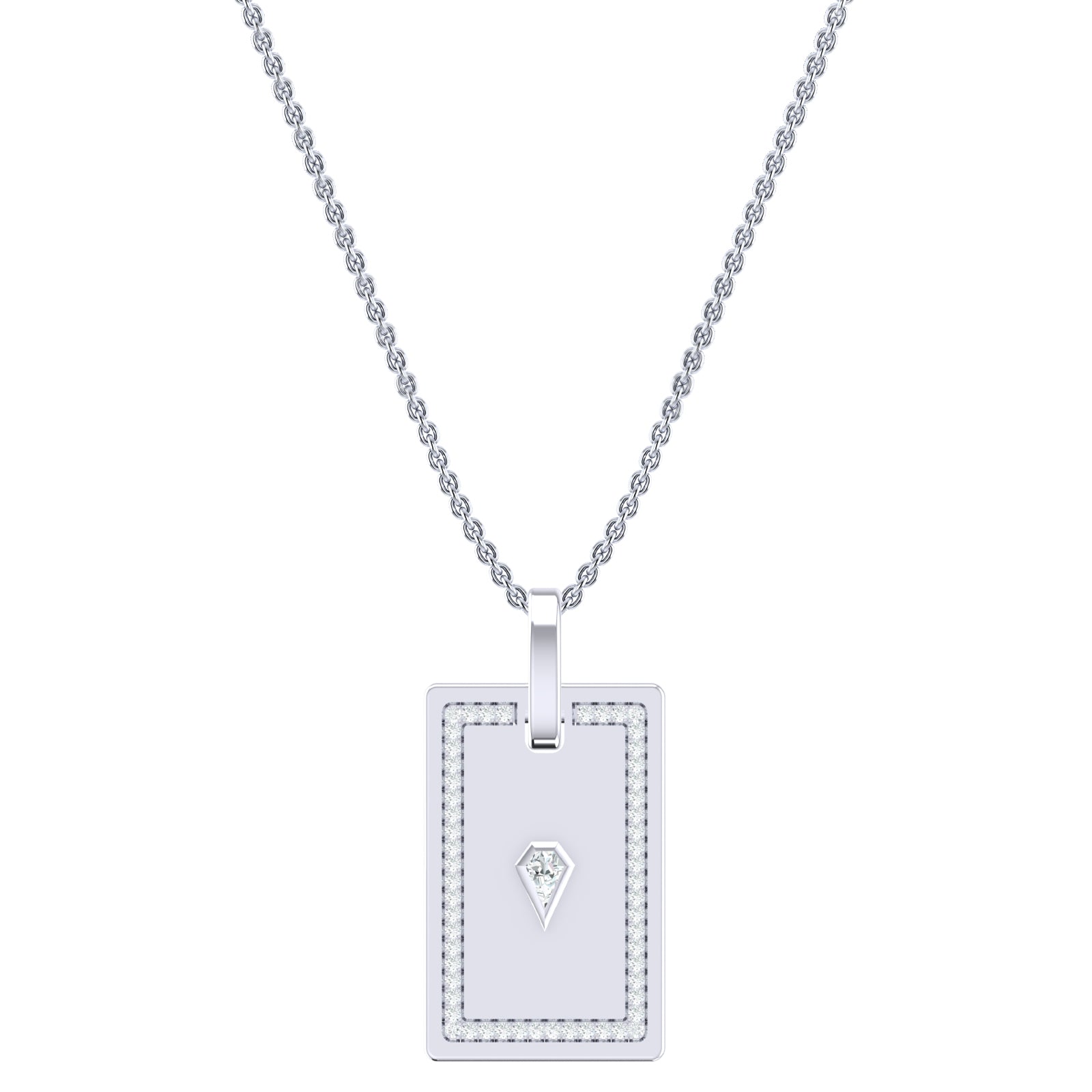 Celebration Sterling Silver Shield 0.40 Carat tw Lab Grown Diamond Pendant